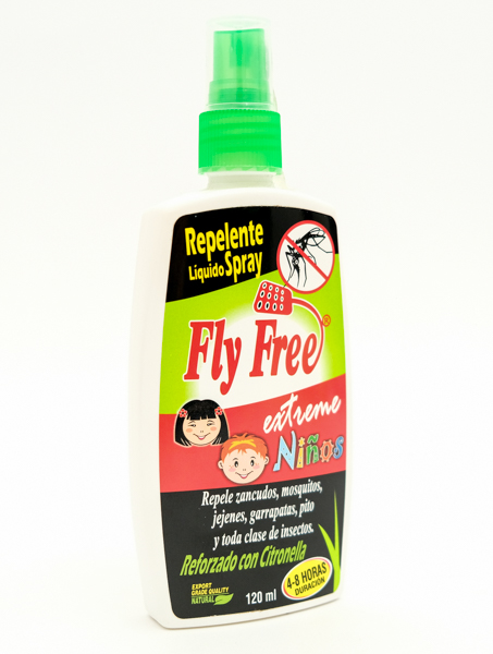 REPELENTE FLY FREE NIÑOS SPRAY X 120ML NATURAL FRESHLY