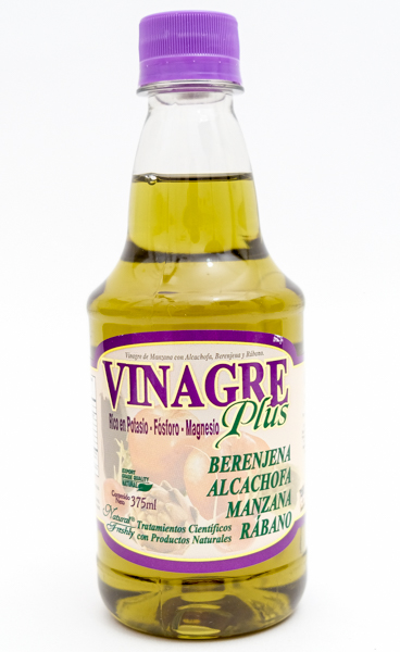 VINAGRE PLUS BEREN ALCA MANZA FCO X 375ML NATURAL F