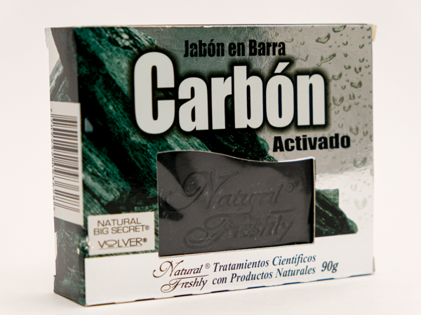 JABON CARBON ACTIVADO X 90GR NATURAL FRESHLY