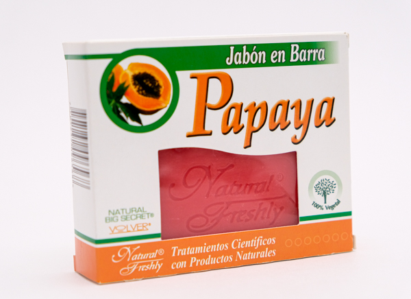 JABON DE PAPAYA X 90GR NATURAL FRESHLY