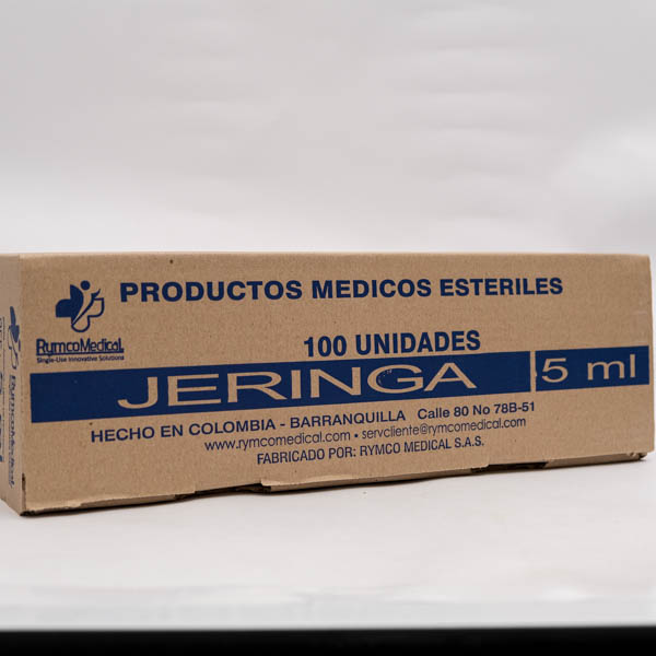 JERINGA 5ML 27G X1 1 2 X 100 RYMCO