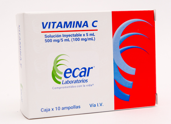 VITAMINA C AMP 500MG X 10 ECAR