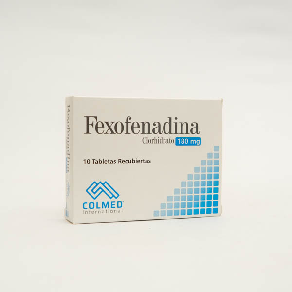 FEXOFENADINA TAB 180MG X 10 COLMED