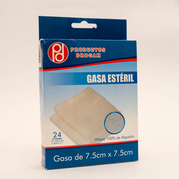 GASA ESTERIL 12 SOBRES X 2UND DROGAM