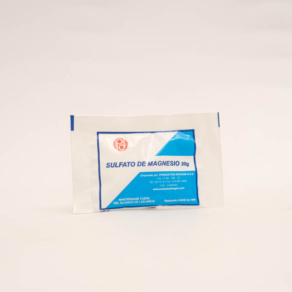 SULFATO DE MAGNESIA BOLSA X 20GR DROGAM