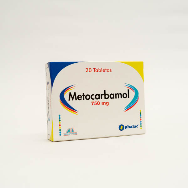 METOCARBAMOL TAB 750 X 20  ANGLOPHARMA