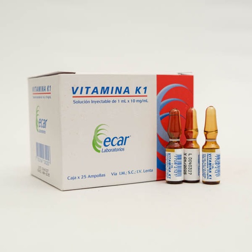 [001572] VITAMINA K1 10MG X 1  ECAR