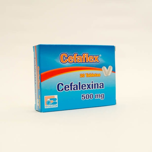 [001891] CEFAFLEX TAB 500MG X 20 BIOQUIFAR