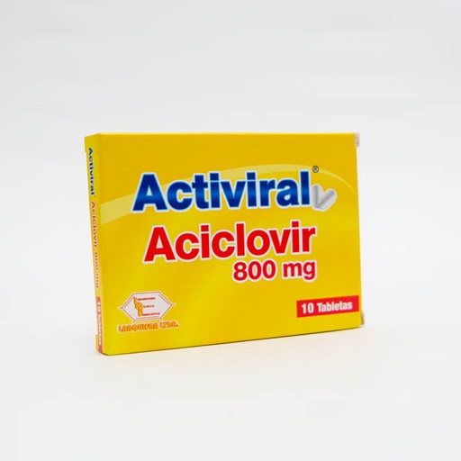 [002076] ACTIVIRAL TAB 800MG X 10  ACICLOVIR LABQUIFAR