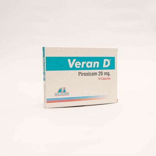 [002167] VERAN D CAP 20MG X 10 PIROXICAM ANGLOPHARMA