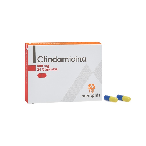 [002345] CLINDAMICINA CAP 300MG X 24 MEMPHIS