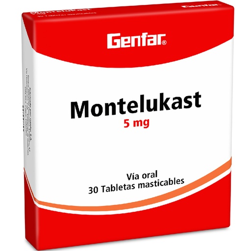 [002513] MONTELUKAST TAB MAST 5MG X 30 GF