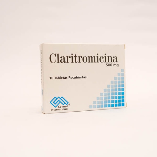 [002587] CLARITROMICINA TAB 500MG X 10  COLMED