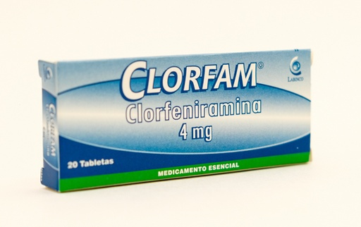 [002740] CLORFAM TAB 4MG X 20  CLOFENIR  LBCO