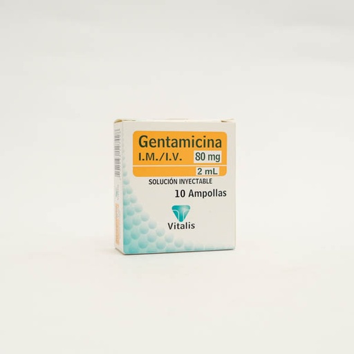 [002765] GENTAMICINA AMP 80MG X 10  VITALIS