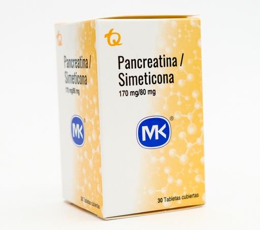 [003547] PANCREATINA SIMETICONA FCO X 30 TAB MK