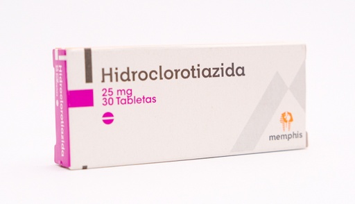 [004167] HIDROCLOROTIAZIDA TAB 25MG X 30 MEMPHIS