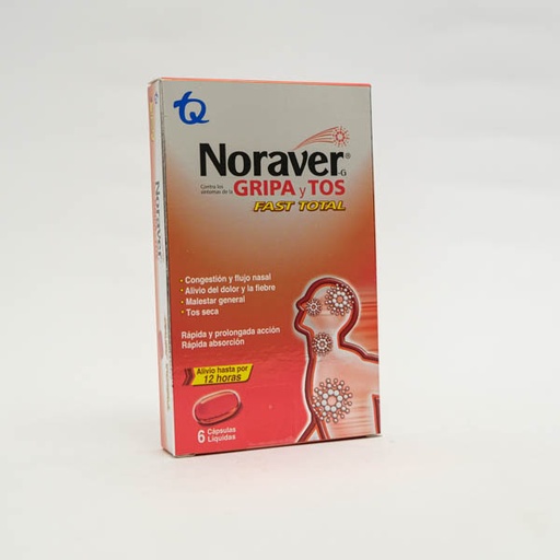 [004174] NORAVER GRIPA FAST TOTAL PLEG X 6 MK