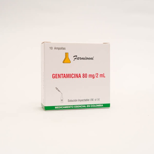 [004288] GENTAMICINA AMP 80MG X 10 FARMIONI