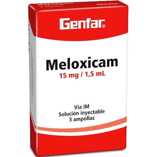 [004323] MELOXICAM AMP 15MG X 3 GF