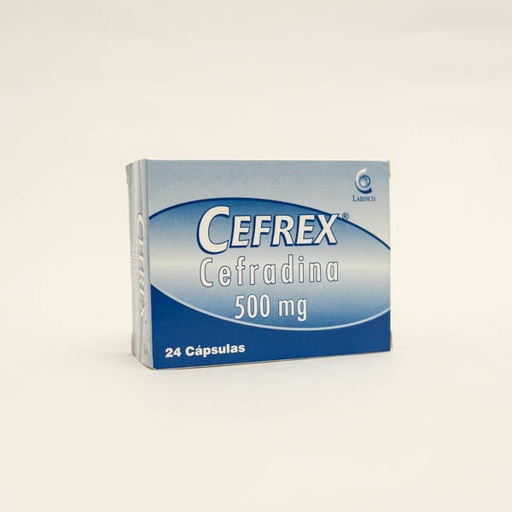 [000380] CEFRADINA CAP 500MG X 24 CEFREX  LABINCO