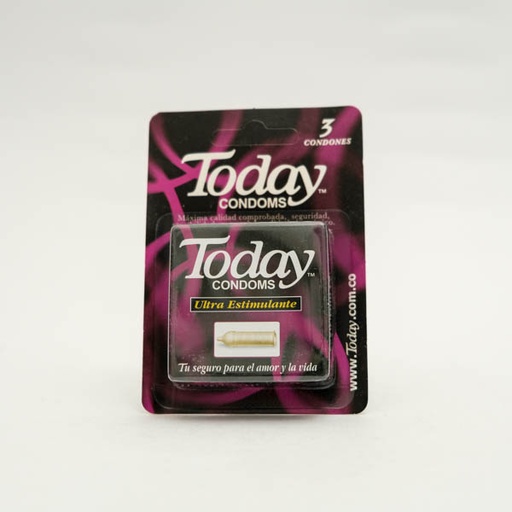 [005042] CONDONES TODAY ESTIMULANTE X 3  HALEON