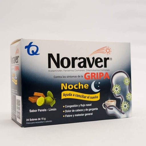 [005761] NORAVER GRIPA BEBIDA NOCHE SOB X 24 MK