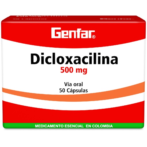 [000469] DICLOXACILINA CAP 500MG X 50  GF