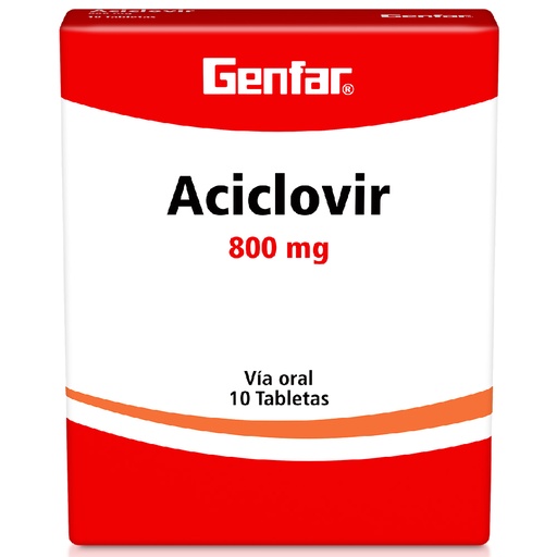 [000034] ACICLOVIR TAB 800MG X 10  GF