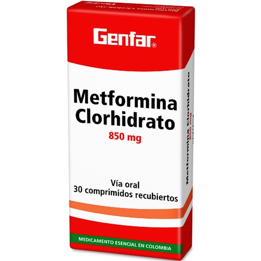 [006688] METFORMINA TAB 850MG X 30  GF