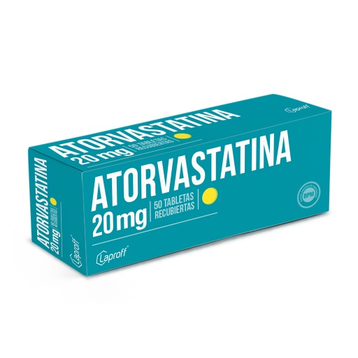 [006873] ATORVASTATINA TAB 20MG X 50  LAPROFF