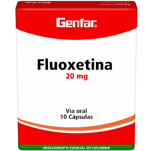 [000567] FLUOXETINA CAP 20MG X 10  GF