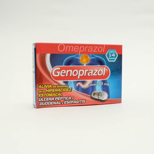 [007017] GENOPRAZOL CAP 10MG X 14  GENOMA LAB