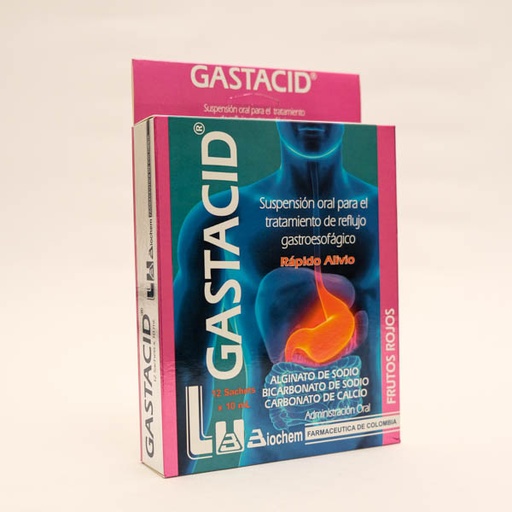 [007350] GASTACID 10ML SACHET X12 FRUT ROJOS BIOCHEM