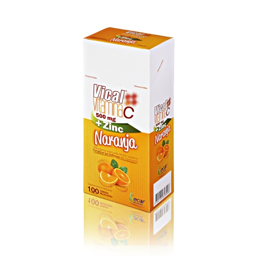 [007538] VITAMINA C ZINC NARANJA TAB X 100  ECAR