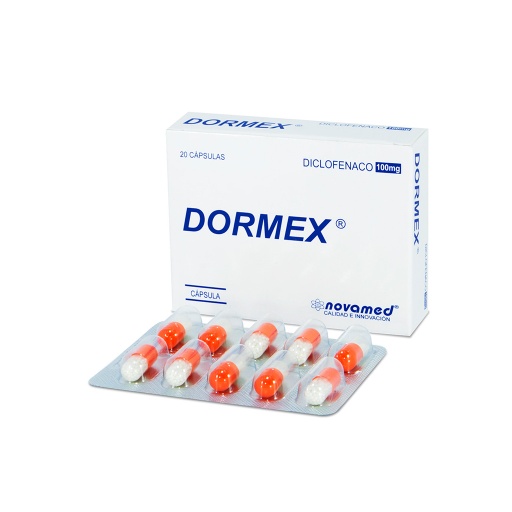 [007924] DICLOFENACO CAP 100MG X 20 DORMEX NOVAMED