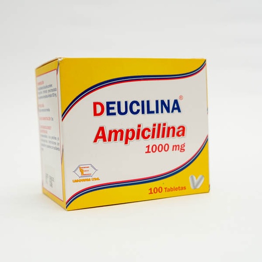 [008025] DEUCILINA TAB 1000MG X 100 AMPICILINA LABQUIFAR