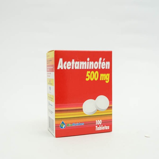 [008334] ACETAMINOFEN TAB 500MG X 100 QUIBI