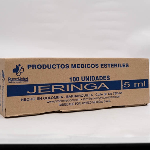 [008417] JERINGA 5ML 27G X1 1 2 X 100 RYMCO