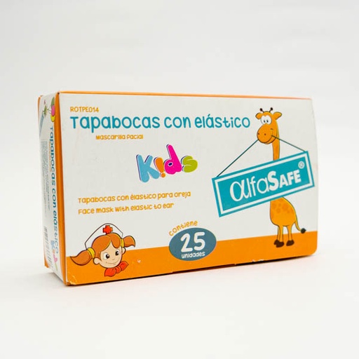 [8953] TAPABOCAS NINOS X 25 ALFA TRADING