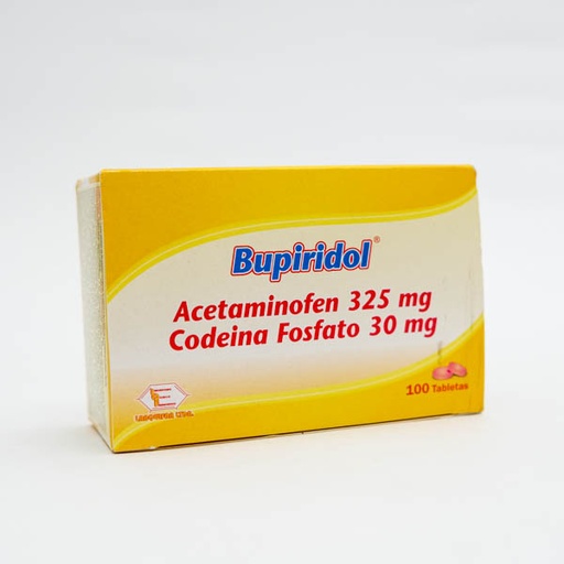 [9313] BUPIRIDOL TAB X 100 ACET CODEINA BIOQUIFAR