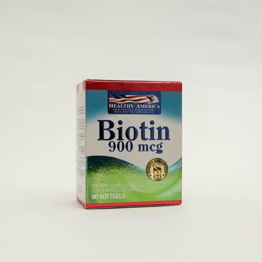 [9585] BIOTINA CAP 900MG X 90 HEALTHY AMERICA