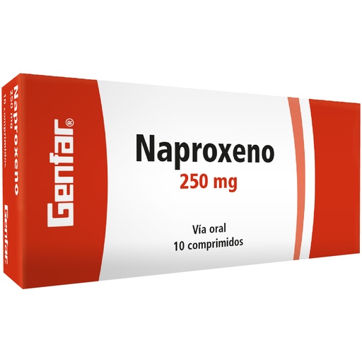 [001165] NAPROXENO TAB 250MG X 10  GF