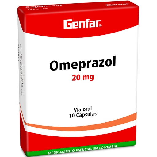 [001171] OMEPRAZOL CAP 20MG X 10  GF