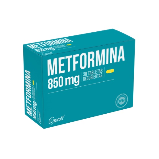 [001188] METFORMINA TAB 850MG X 30  LAPROFF