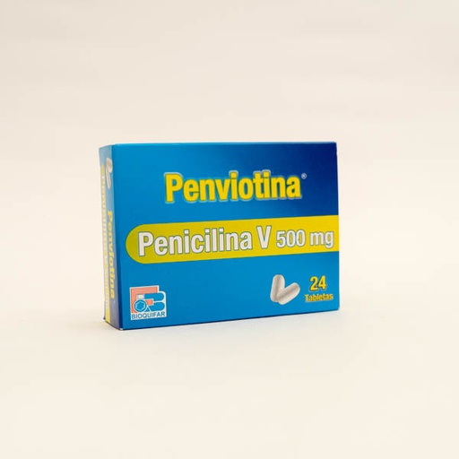 [001261] PENVIOTINA TAB 500MG X 24 PENICILI  BIOQUIFAR